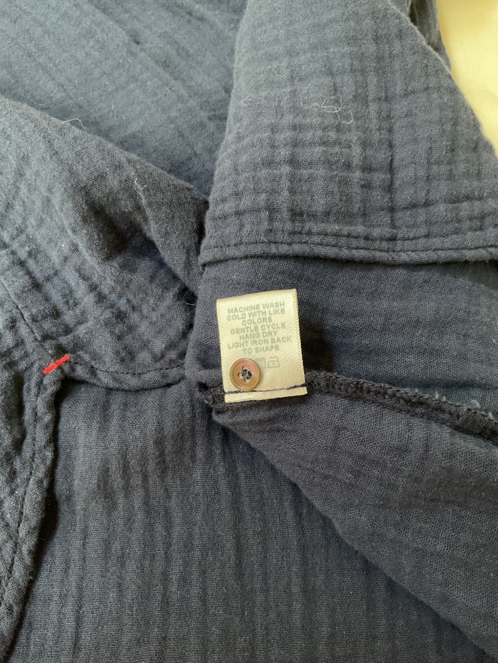Xirena Navy Cotton Gauze Blouse Top - Picture 7 of 8